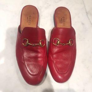Authentic red Gucci loafers!